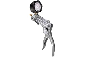 Mityvac MV8510 Silverline Elite Automotive Brake/Clutch Bleeding, Diesel Fuel Priming and Vacuum/Pressure Testing Hand Pump, Ergonomic Design, Zinc-aluminum Die Cast, Dual Converter, 2" Compound Gauge