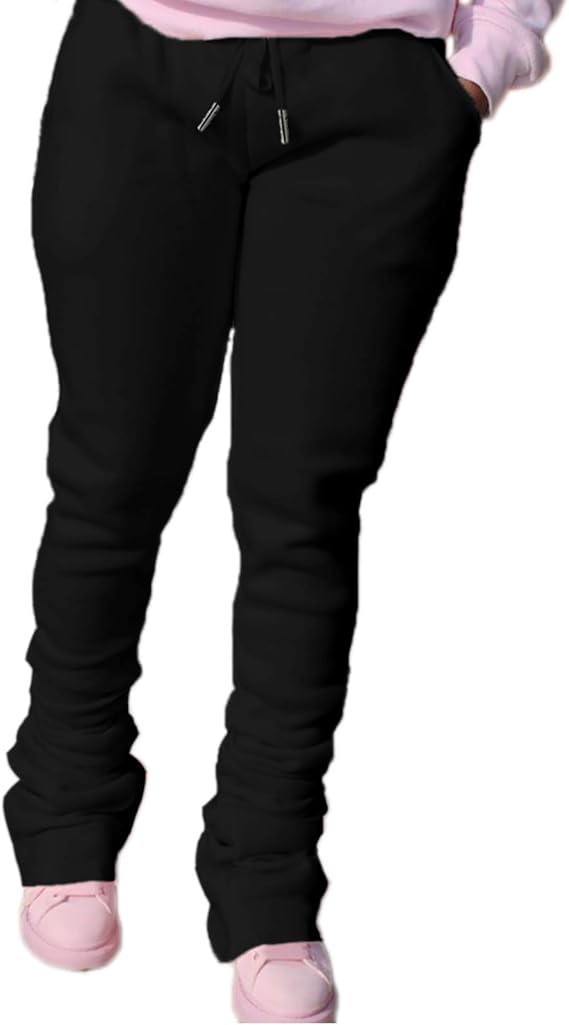 plus size stacked sweatpants