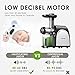 Juicer Masticating Juicer, Aicook Juice Extractor, Cold Press Juicer Machine, Higher Juicer Yield and Drier Pulp, with Quiet Motor and Reverse Function, Easy to Clean with Brush