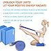 Yes4All Yoga Blocks and Strap Set – Yoga Foam Block 9x6x4 inch (Set of 2) and Yoga Strap with D-Ring – Yoga Blocks and Yoga Stretching Strap (Blue)
