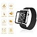 Apple Watch 38mm Screen Protector, Bestfy iWatch Tempered Glass Screen Film [2.5D Curved Edge][Full Coverage] for 38mm iWatch Series 3/2/1 (Black)