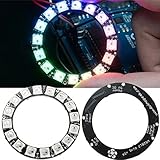 1x RGB LED Ring-16 x WS2812 5050 With Integrated Drivers Round Light DC4V-7V