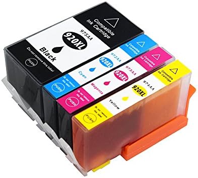 4 Pack Compatible High Yield Inkjet Cartridge 920XL 920 for HP Officejet 6500 6500A Plus 6000 7000 7500 7500a Plus Printer
