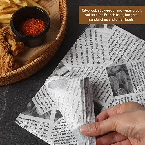 150Pcs Wax Paper Sheets for Food, Parchment Paper, Sandwich Wrapping Paper, Basket Liners Food Picnic Paper Sheets Greaseproof Deli Wrapping Sheets, 10 x 10 Inch