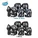 JBM Kids & Adults Knee and Elbow Pads with Wrist Guards Protective Gear Set, Impact Resistance for your Children Outdoor Activities’ Adventure, Roller Skating, Cycling, Scooter, Skateboarding Pads Set