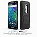 Moto X Pure Edition Case, MoKo Shock Absorbing Hard Cover Ultra Protective Heavy Duty Case with Holster Belt Clip + Built-in Kickstand for Moto X Pure Edition / Moto X Style - Black