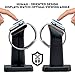 A'O Apple Watch Charging Dock Compatible with Apple Watch Charger, iWatch Holder Stand for Smart Watches Series 38/42mm. Silver Black Color Station, Cable not Included. Antislip Platform.