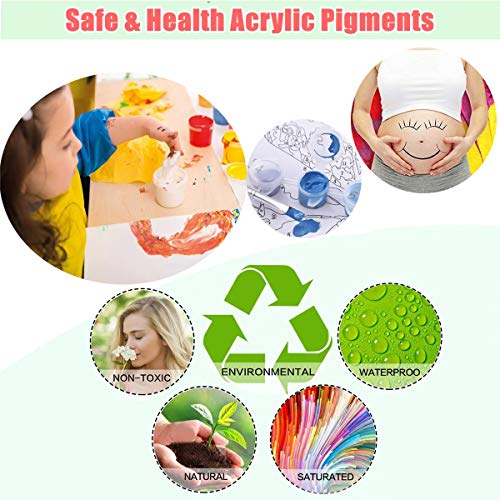 Paint by Numbers, DIY Acrylic Oil Painting Kit for Adult Kids Beginner, Wall Decor Drawing Paintwork with Paintbrushes on Canvas 16x20 inch Number Painting Kits - City Street