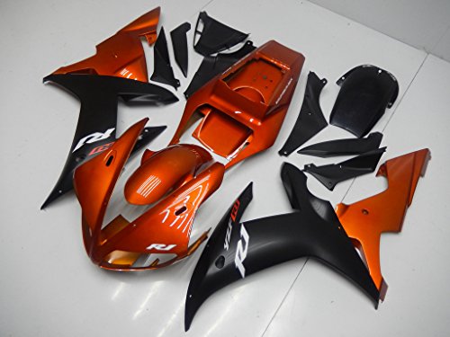 NT FAIRING Orange Black Injection Mold Fairing Fit for Yamaha 2002 2003 YZF R1 R1000 YZF-R1 New Painted Kit ABS Plastic Motorcycle Bodywork Aftermarket
