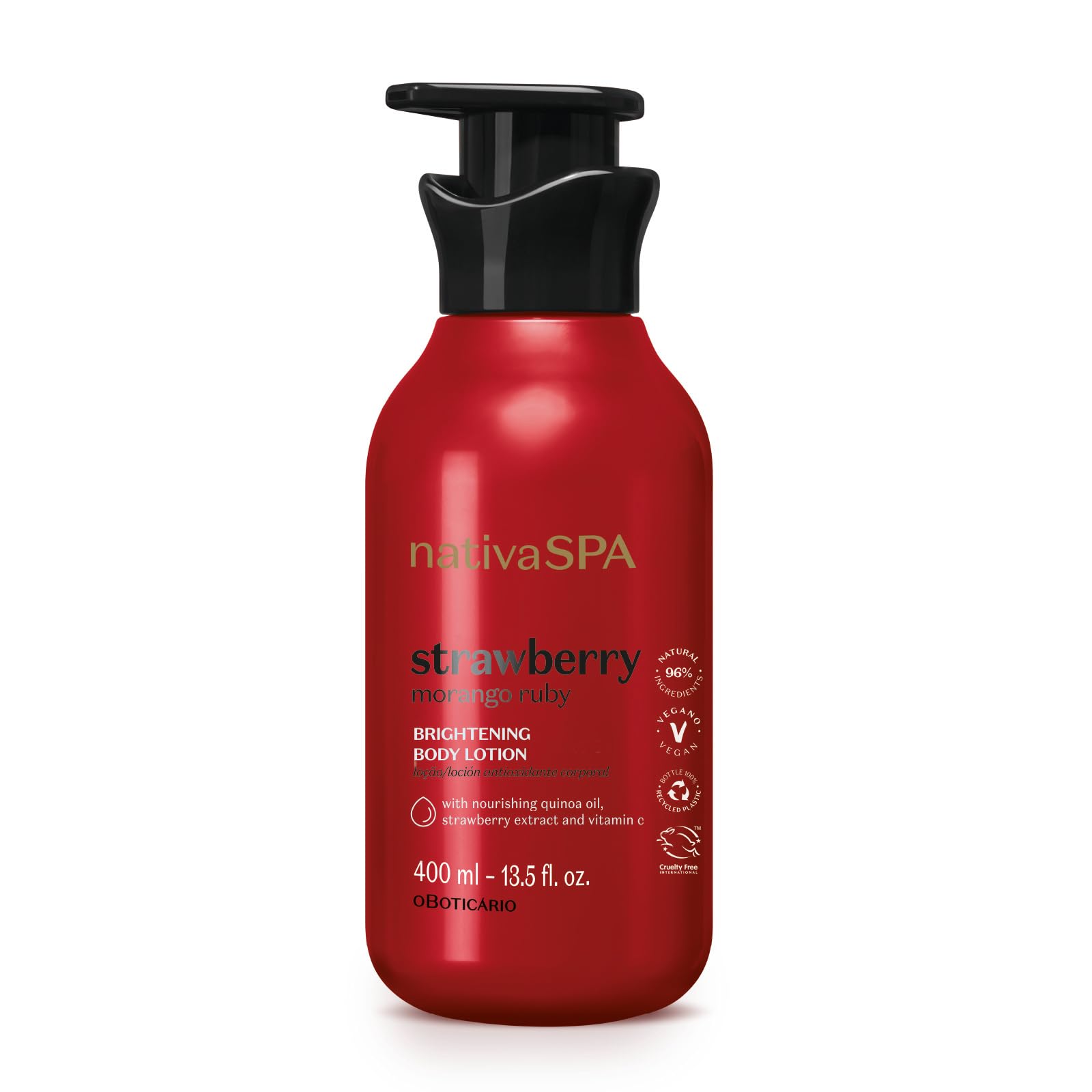 Loção Hidratante Morango Ruby Nativa SPA - 400ml