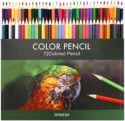 72 Coloring Pencils for Grownup Coloring Books Artist Drawing Sketching Shading Artwork Provides,Oil Primarily based Comfortable Core Pre-sharpened Picket Coloured Pencils (72 COLORS)