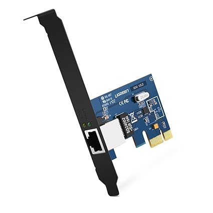 UGREEN Gigabit Ethernet PCI Express PCI-E Network Controller Card 10/100/1000Mbps RJ45 LAN Adapter Converter for Desktop PC