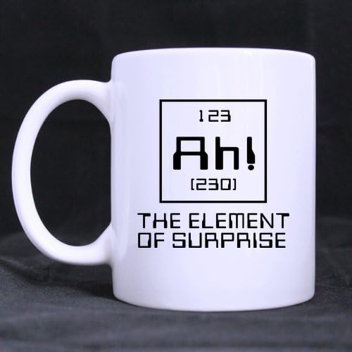 Funny Coffee Mug- Awesome Chemistry Science Geek Gift Nerd Ah! Periodic Table Of Elements Coffee Mug or Tea Cup - 11 ounces