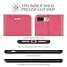 TUCCH Wallet Case for iPhone 8 Plus/iPhone 7 Plus, Magnetic Stand Card Slot Money Pouch, PU Leather Purse Flip Cover [TPU Interior Case] Compatible with iPhone 8 Plus/7 Plus, Hot Pink