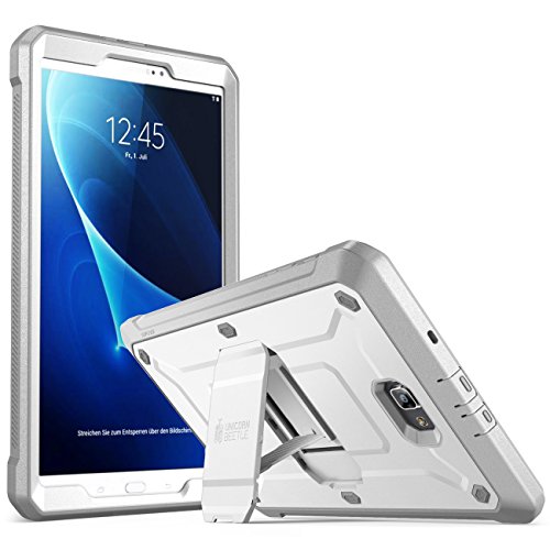 Galaxy Tab A 10.1 Case, SUPCASE [Heavy Duty] [Unicorn Beetle PRO Series] Full-body Rugged Protective Case with Built-in Screen Protector for Samsung Galaxy Tab A 10.1 inch (2016) (White/Gray)