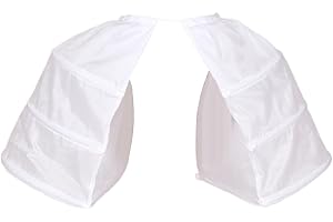 BBSET Victorian Double Pannier Hoop Skirt -Marie Antoinetteite Costume Cage Pannier-Petticoat Skirt Crinoline