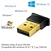 Bluetooth 4.0 USB Adapter, Costech Gold Plated Micro Dongle 33ft/10m Compatible with Windows 10,8.1/8,7,Vista, XP, 32/64 Bit for Desktop , Laptop, computers