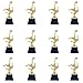 Soccer Sports Award Trophy Set - Champion Recognition Achievement Awards - For Kids & Adults - 12 Piece Set - 2.6 x 2.6 x 6.8 Inches