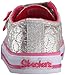 Skechers Kids Twinkle Toes Shuffles Sweet Steps Light-Up Sneaker,Silver Stars,9 M US Toddler