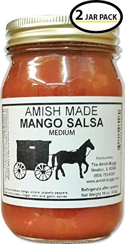 Amish Salsa - 2-16 Oz Jars (Mango Medium)
