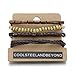 COOLSTEELANDBEYOND Mix of 4 Brown Wrap Bracelets for Men and Women, Multi-Strand Wood Beads Leather Wristbands