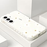 Gencyfu for Samsung Galaxy S25 Case, Anti Scratch Soft Microfiber Lined Liquid Silicone for Samsung S25 Phone Cover 6.2 inch, Chamomile White