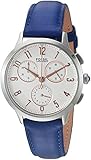 Fossil Women's CH3032 Abilene Stopwatch Chronograph Indigo-Dyed Leather Watch
