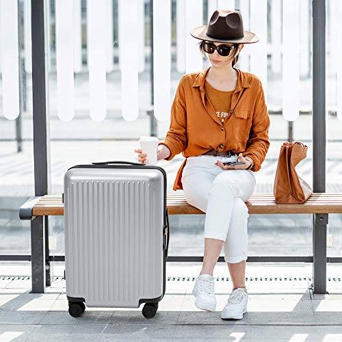 Carry on Luggage 22x14x9 with Spinner Wheels, 100