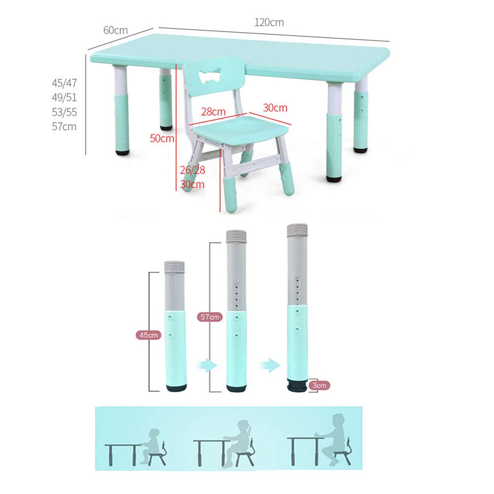 adjustable height kids table
