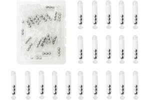 Fishing Rattles Worm Jig Fishing Lure Plastic Rattles Shake Metal Ball Rattles Insert Tube Sound Attract Fly Tie Tying,20pcs