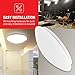 OSTWIN (4 Pack) 11 Inch Dimmable LED Ceiling Light, Flush Mount Round Light Fixture, 16 Watts (75W Replacement), 1500 Lm, 5000K (Daylight), Acrylic Shade, ETL Listed