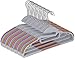 Utopia Home Premium Velvet Hangers Non-Slip Grey - Felt Hangers - Heavy Duty - Velvet Suit Clothes Hangers with Tie Bar (Multi, 30)