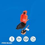 PRO ELEC PEL01008 Mains Extension Lead Outdoor 5m IP54 Orange 1-Gang view 2