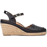 PIKOLINOS Wedge Sandals Leather Vila for Woman Black