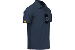 SCODI Mens Polo Shirts Performance Short Sleeve Tactical Shirts Athletic Golf Shirt for Men Daily Casual Collared T-Shirt