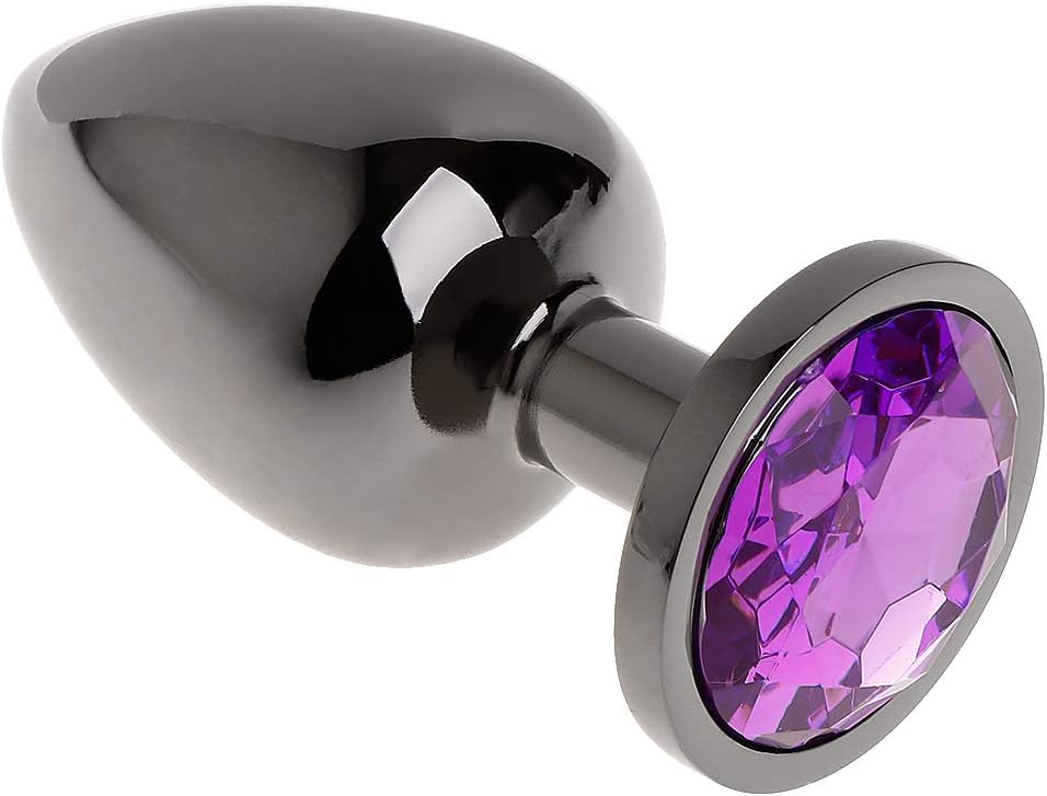 wandou Funny Amal Plùg Bútt Plùg Aluminum Alloy Bútt Plated Rhinestone Suction Cup Stopper Game