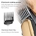 ciwellu Professional Hair Clippers for Men Cordless Hair Cutting Kit with 6 Metal Guard Combs Electric Hair Trimmer with Taper Lever,Built-in 2000mAh Li-ion Battery and Heavy Duty Motor