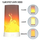 Led Flame Light,Rechargeable USB Flame Lamp,3 Flame