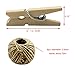 BAKHUK 200pcs Mini Natural Wooden Clothespins, 1 Inch Wooden Craft Clothespins and 295 Feet Jute Twine, Wood Clips for Pictures Photos Crafts
