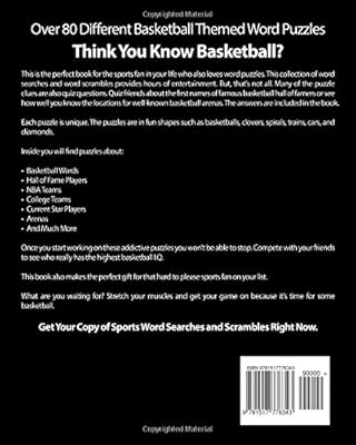 Sports Word Searches And Scrambles Word Search And Word Scramble Puzzles All About Basketball Jacobs Emily Amazon Sg Books