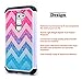 LG G2 Case, LG Optimus G2 Case, NageBee - Design Premium Heavy Duty Defender Dual Layer Protector Hybrid Phone Cover Case for LG G2 (Hybrid Colorful Wave)