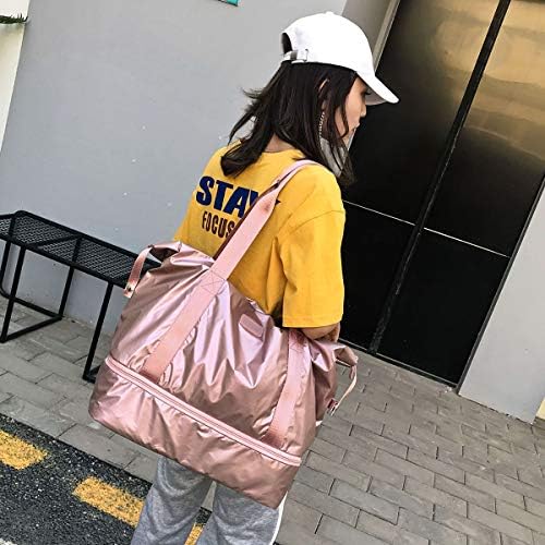 fancyfree Double Layers Bag, Large Travel Tote Bag with Bottom Shoes Compartment, Ideal Gym Duffle Bag for Women and Men 7 fancyfree Double Layers Bag, Large Travel Tote Bag with Bottom Shoes Compartment, Ideal Gym Duffle Bag for Women and Men