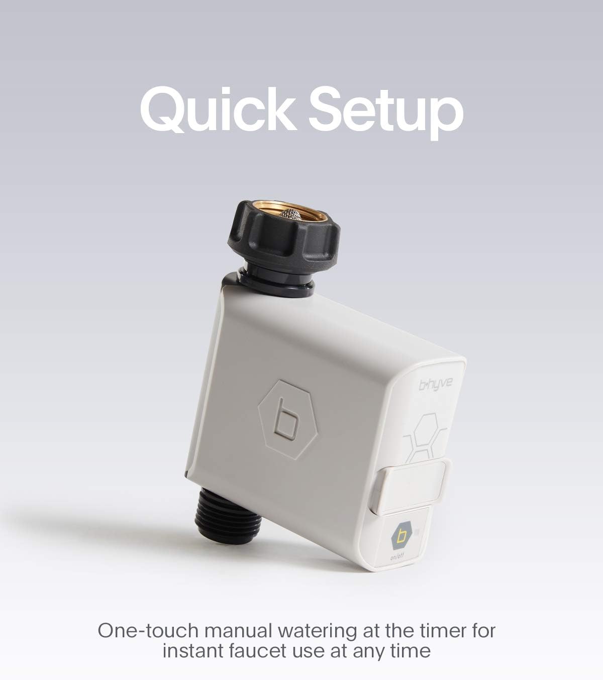 Orbit 21005 B-hyve Bluetooth Hose Faucet Timer, GRAY : Garden & Outdoor
