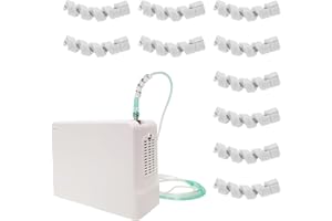 JDVBDNK 10 Pack Oxygen Tube Support Crimp Straightener for Portable Oxygen Concentrator Oxygen Hose Nasal Cannula, Oxygen Tubing Supports Oxygen Accessories (Colorful)