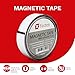 XFasten Adhesive Magnetic Tape Roll, 1-Inch X 6-Foot Double Sided Magnetic Tape for Classroom, Wall, Magnet Strip for Refrigerator, Magnetic Mounting Tape, Sticky Magnetic Strips with Adhesive Backing