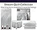 Brielle Home Stream Essentials Bed Skirt, King, Grey