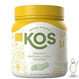 KOS Organic Rhodiola Root Powder - Natural Adaptogen Rhodiola Rosea Root Powder - USDA Organic, Improves Sleep, Decreases Stress & Anxiety, Pant Based Ingredient, 364g, 104 Servings