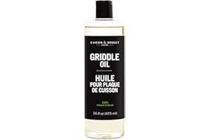 CARON & DOUCET Griddle Seasoning & Cleaning Oil | 100% Plant-Based & Food Grade | Best for Seasoning, Restoring, Curing and C