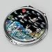 Mother of Pearl Animal Design Compact Cosmetic Makeup Metal Mirror with 10 Creatures of Longevity Design