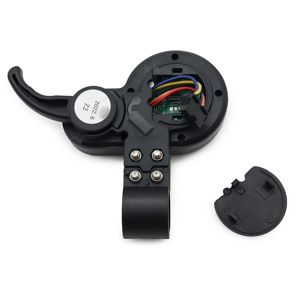 TF-100 6 PIN Electric Scooter Thumb Throttle Speedometer with LCD Display, 24V/36V/48V LCD Display Meter Finger Throttle, 2 in 1 Waterproof Plug for KUGOO M4/Pro Electric Scooter Parts (6 PIN)